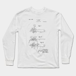 Patent Drawing Long Sleeve T-Shirt